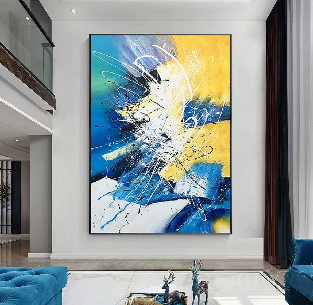 Handcrafted Abstract Painting Fine Art For Homedecor MA1133B
