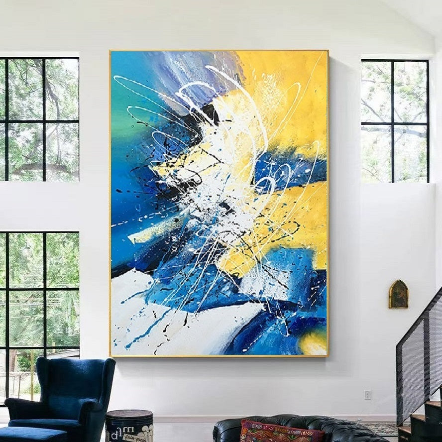 Handcrafted Abstract Painting Fine Art For Homedecor MA1133B