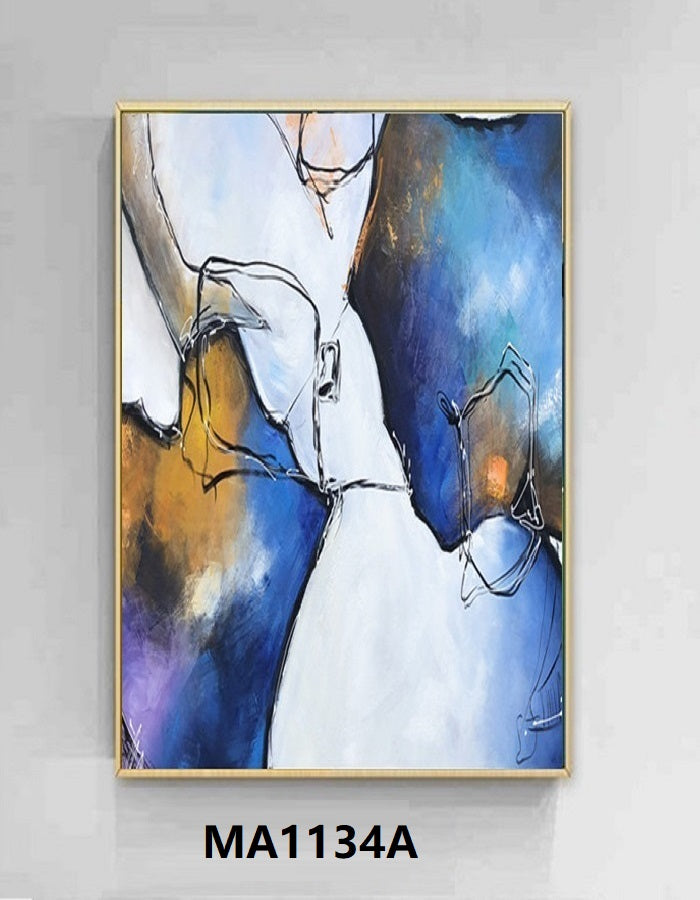 Handcrafted Abstract Painting Fine Art For Homedecor MA1134A