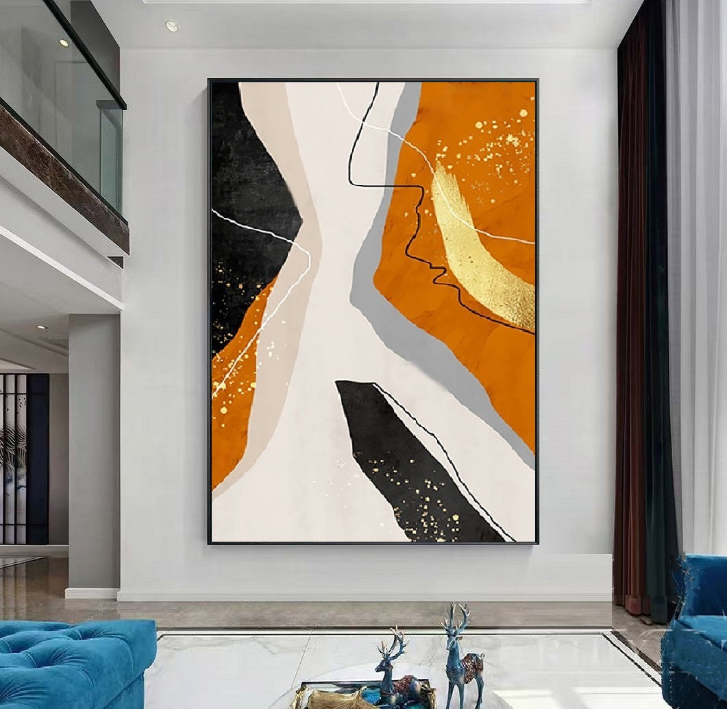 Handcrafted Abstract Painting Fine Art For Homedecor MA1138C