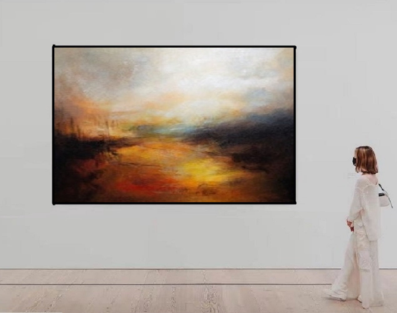 Handcrafted Abstract Painting Fine Art For Homedecor MA1147