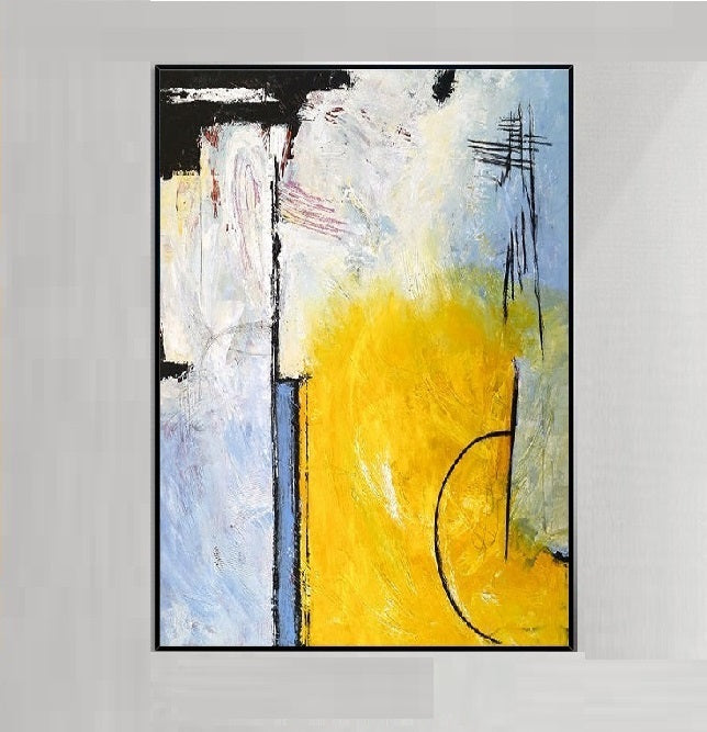 Handcrafted Abstract Painting Fine Art For Homedecor MA1154D