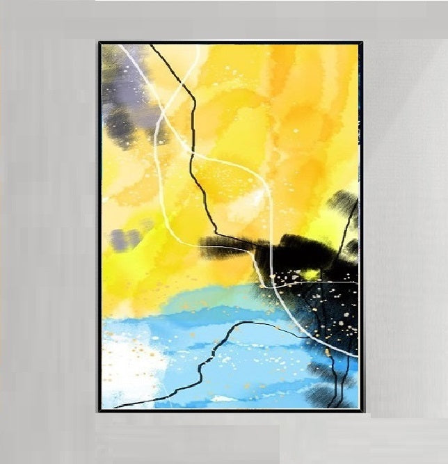 Handcrafted Abstract Painting Fine Art For Homedecor MA1162