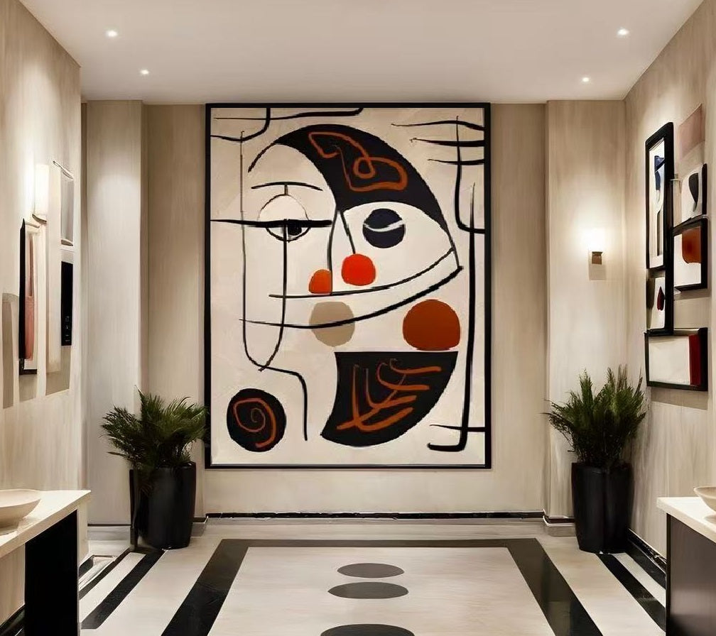 Handcrafted Abstract Painting Fine Art For Homedecor MA1166
