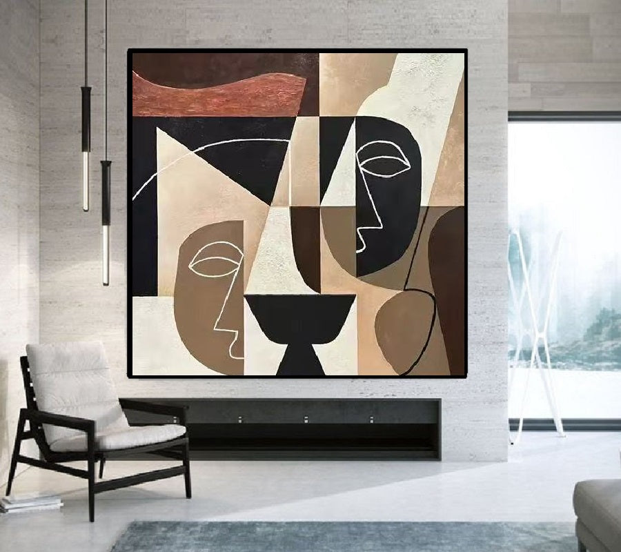 Handcrafted Abstract Painting Fine Art For Homedecor MA1167