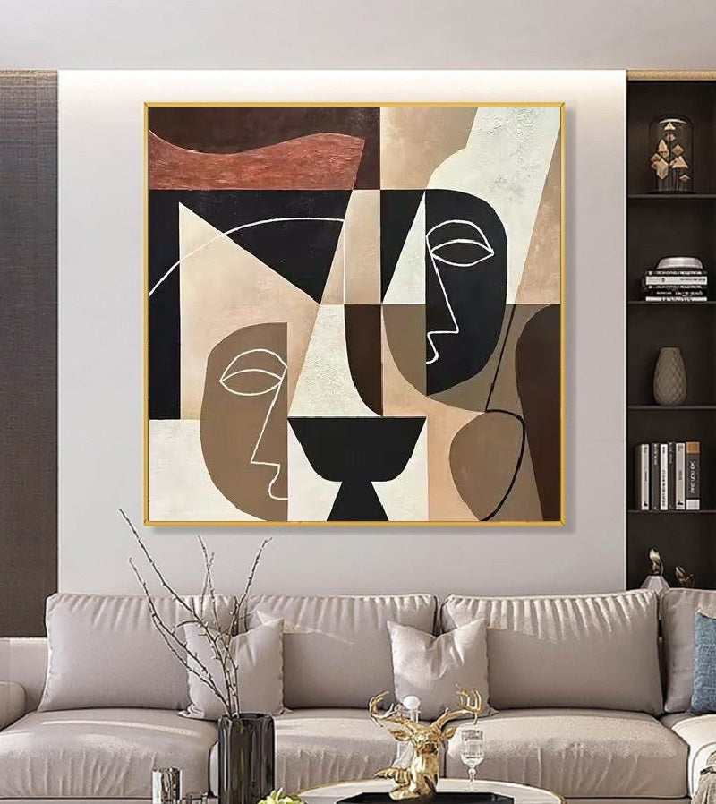 Handcrafted Abstract Painting Fine Art For Homedecor MA1167