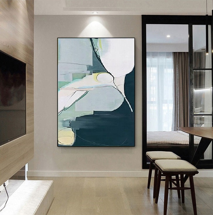 Handcrafted Abstract Painting Fine Art For Homedecor MA1177