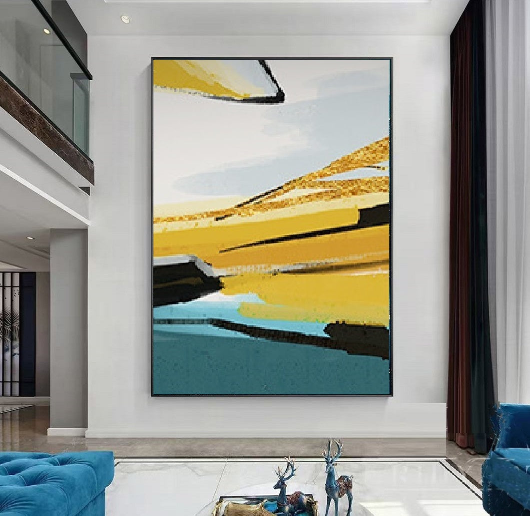 Handcrafted Abstract Painting Fine Art For Homedecor MA1179B