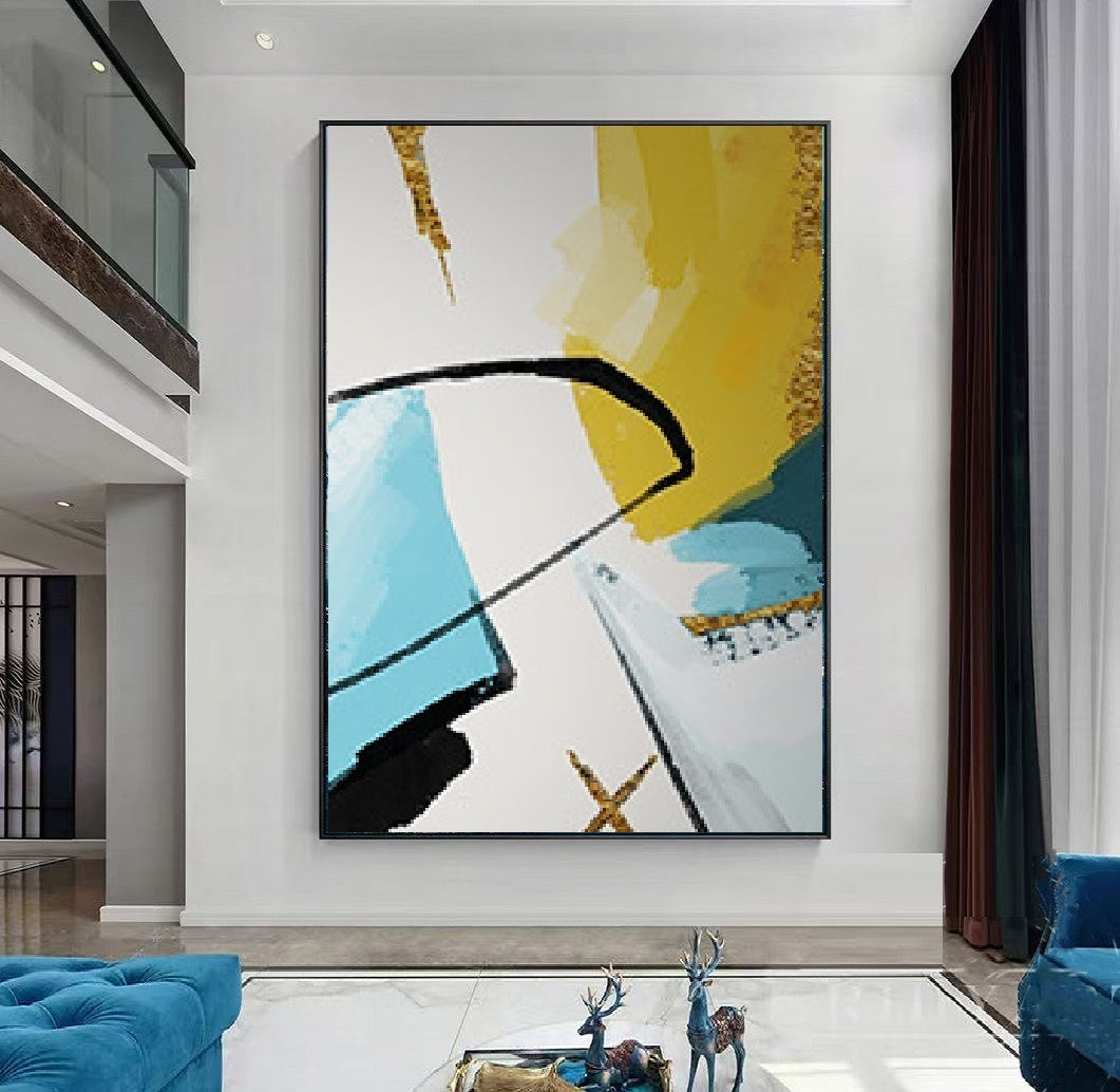 Handcrafted Abstract Painting Fine Art For Homedecor MA1179C