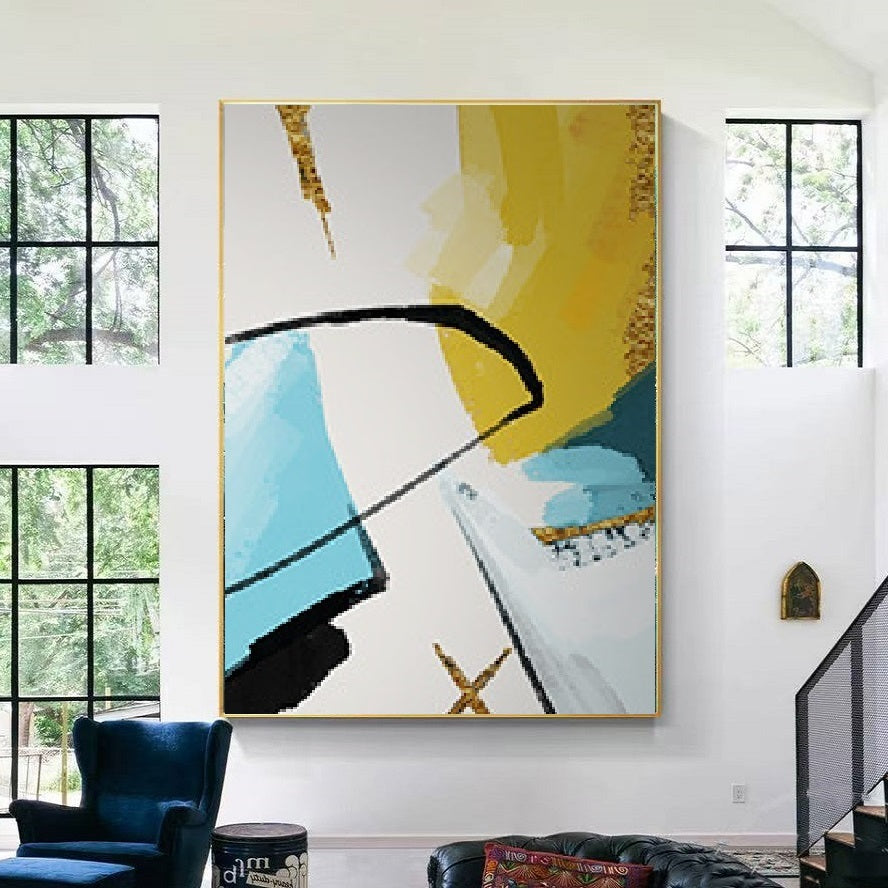 Handcrafted Abstract Painting Fine Art For Homedecor MA1179C