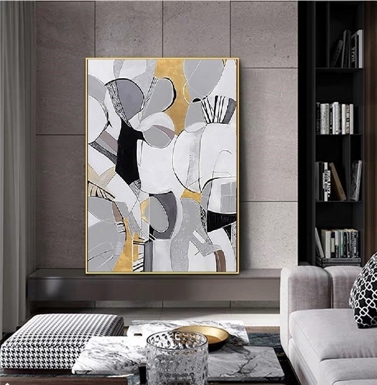 Handcrafted Abstract Painting Fine Art For Homedecor MA1182