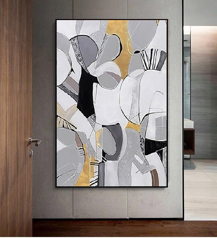 Handcrafted Abstract Painting Fine Art For Homedecor MA1182