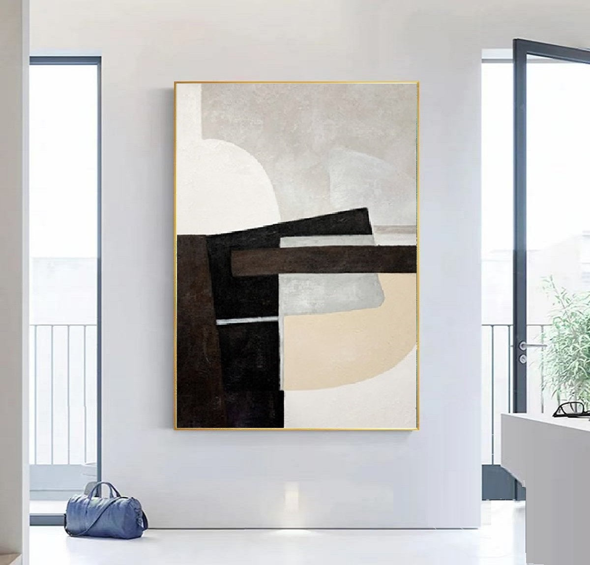 Handcrafted Abstract Painting Fine Art For Homedecor MA1192