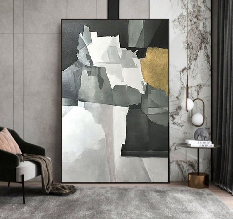Handcrafted Abstract Painting Fine Art For Homedecor MA1193