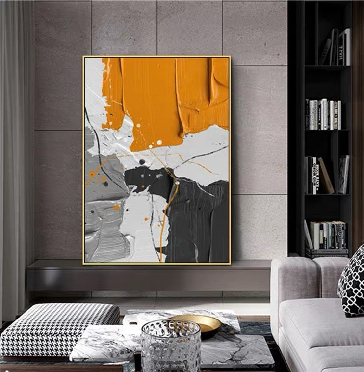 Handcrafted Abstract Painting Fine Art For Homedecor MA1204B