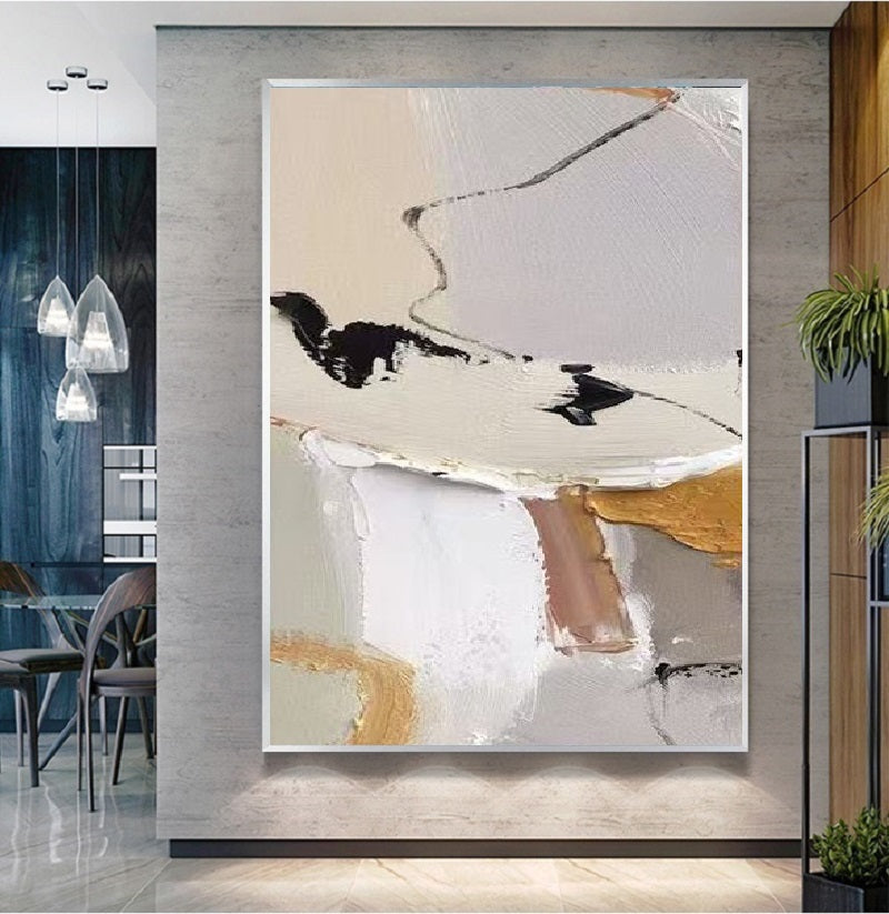 Handcrafted Abstract Painting Fine Art For Homedecor MA1218B