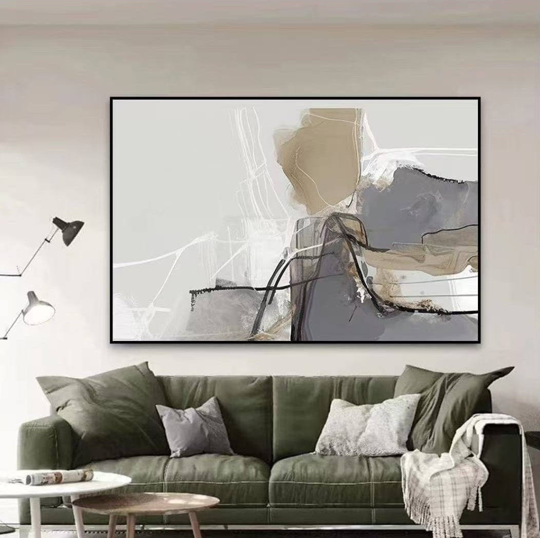 Handcrafted Abstract Painting Fine Art For Homedecor MA1224