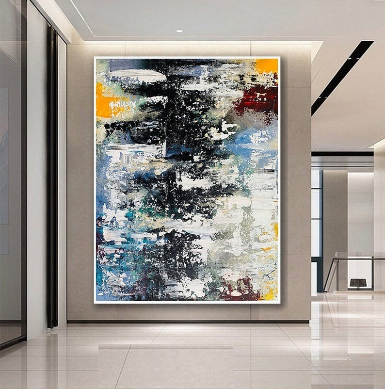 Handcrafted Abstract Painting Fine Art For Homedecor MA1233