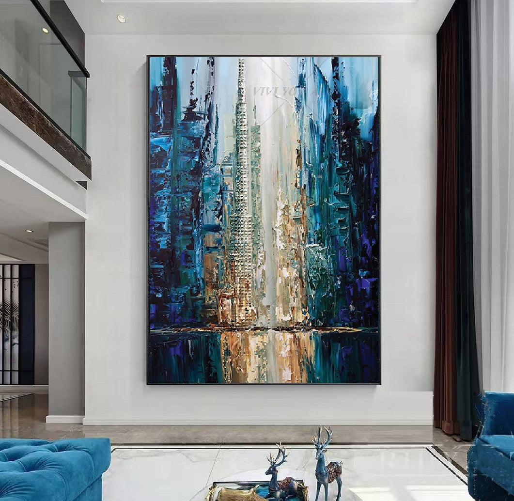 Handcrafted Abstract Painting Fine Art For Homedecor MA1263