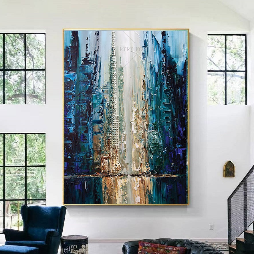 Handcrafted Abstract Painting Fine Art For Homedecor MA1263
