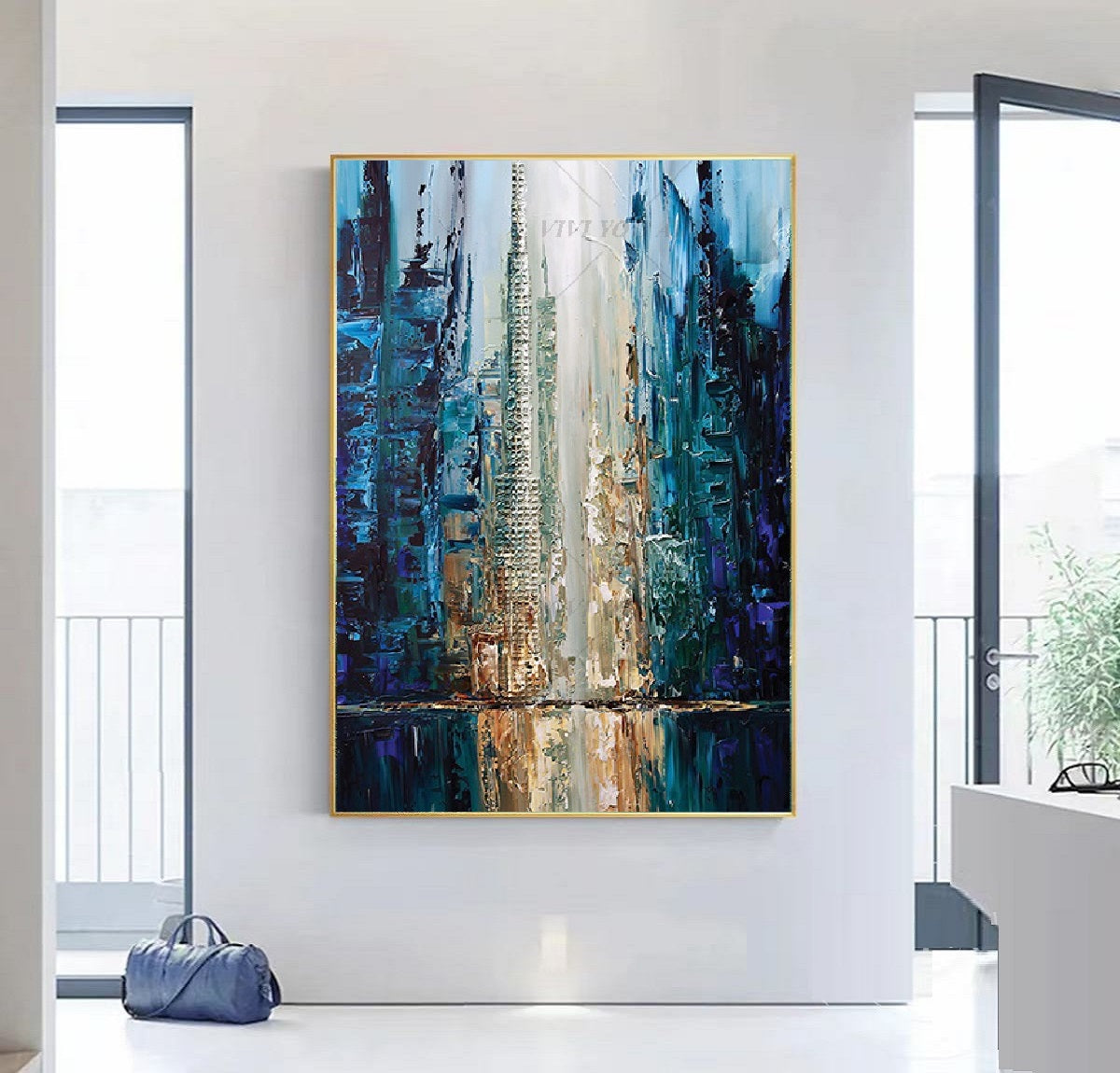Handcrafted Abstract Painting Fine Art For Homedecor MA1263