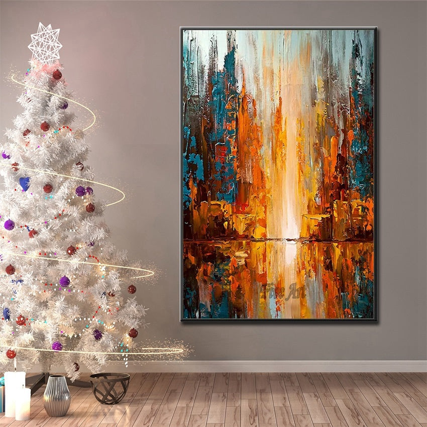 Handcrafted Abstract Painting Fine Art For Homedecor MA1264