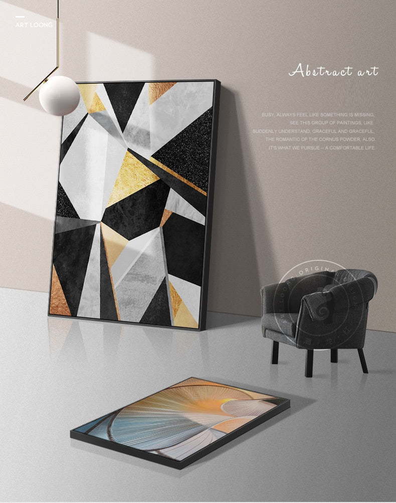 Handcrafted Abstract Painting Fine Wall Art For Homedecor AB1037