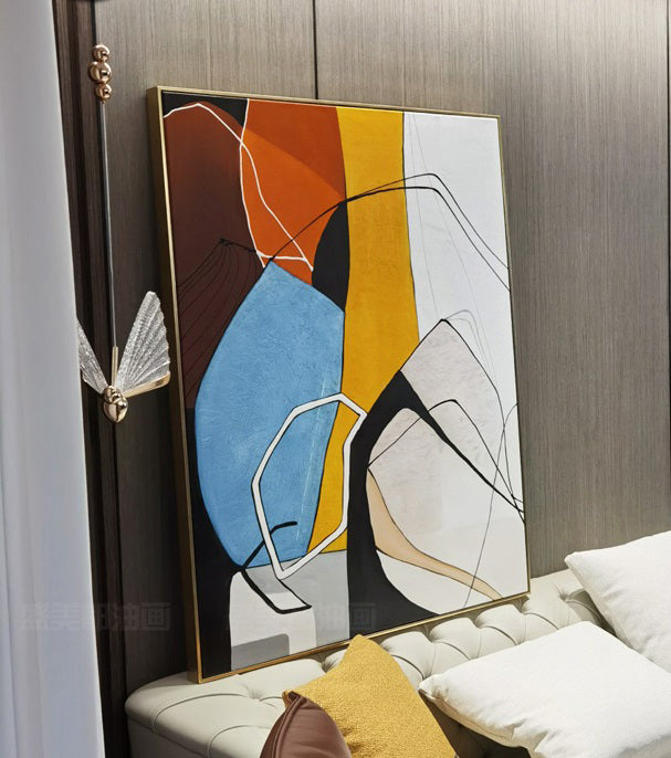 Handcrafted Abstract Painting Fine Art For Homedecor MA1305