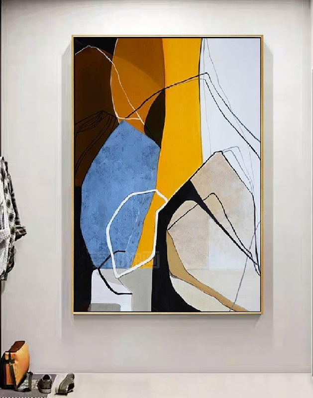 Handcrafted Abstract Painting Fine Art For Homedecor MA1305