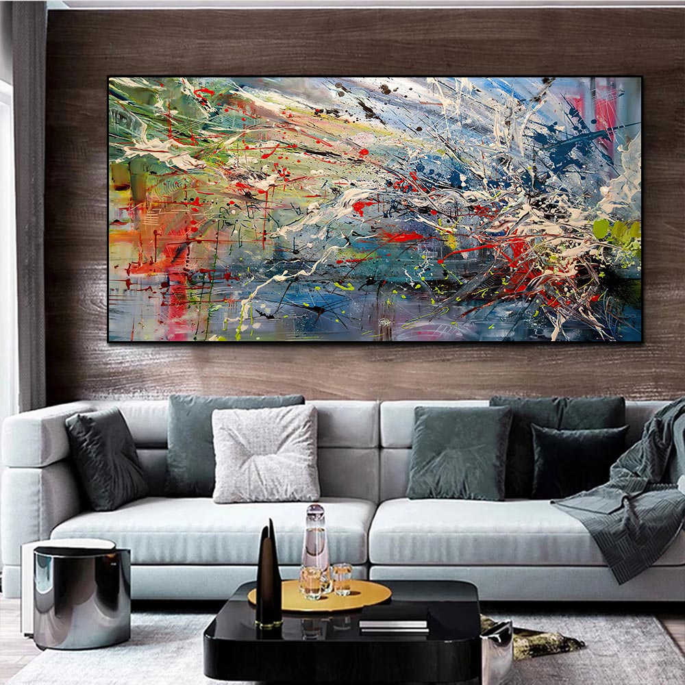Handcrafted Abstract Painting Fine Wall Art For Homedecor AB2010