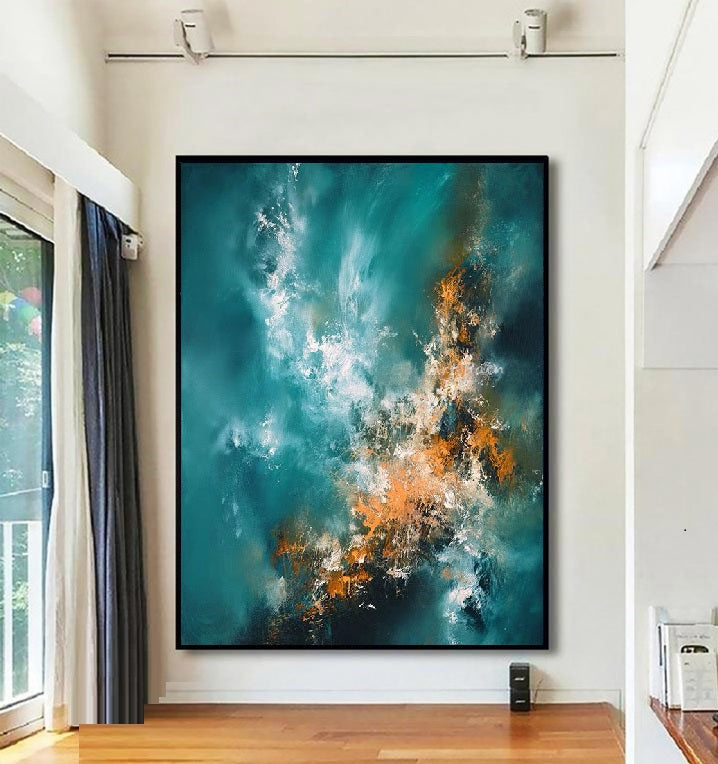 Handcrafted Abstract Painting Fine Art For Homedecor MA1324