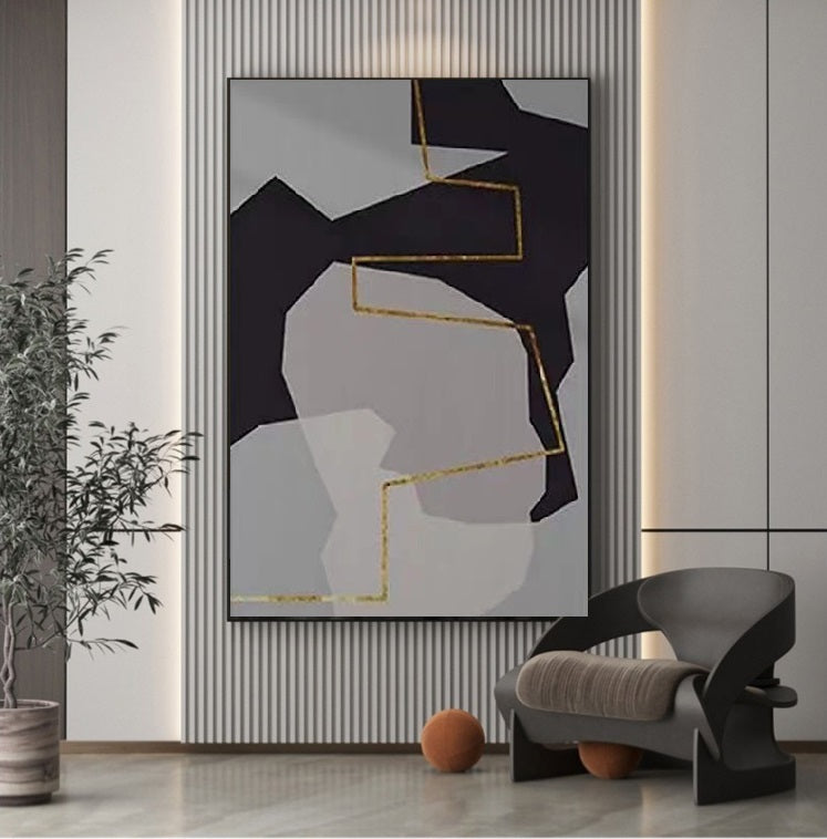 Handcrafted Abstract Painting Fine Art For Homedecor MA1338