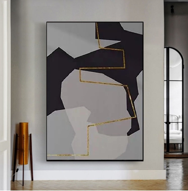 Handcrafted Abstract Painting Fine Art For Homedecor MA1338