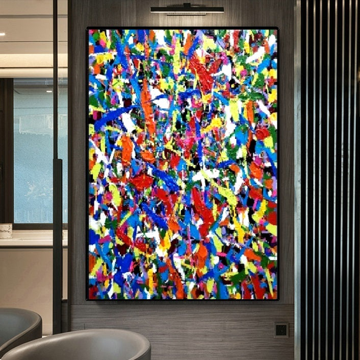 Handcrafted Abstract Painting Fine Art For Homedecor MA1350