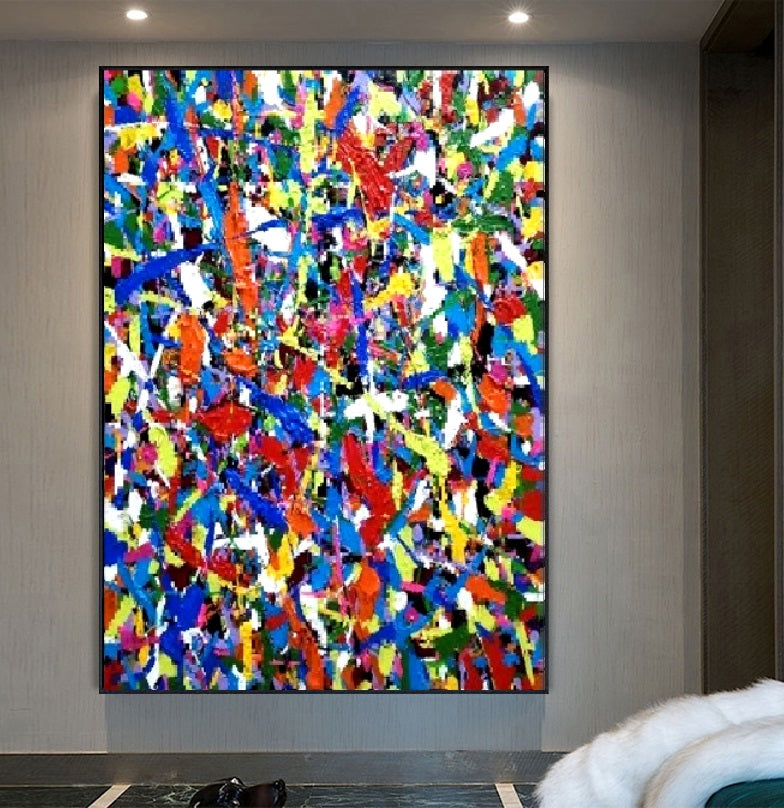 Handcrafted Abstract Painting Fine Art For Homedecor MA1350