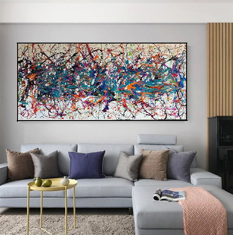 Handcrafted Abstract Painting Fine Art For Homedecor MA1354