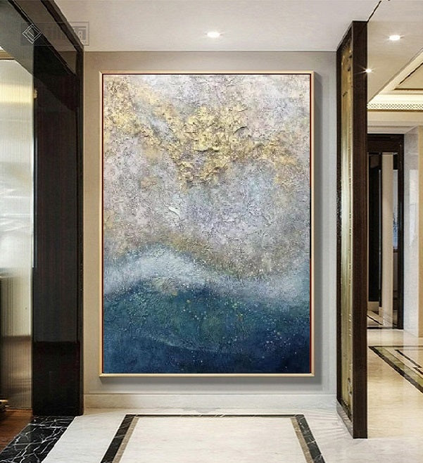 Handcrafted Abstract Painting Fine Art For Homedecor MA1357
