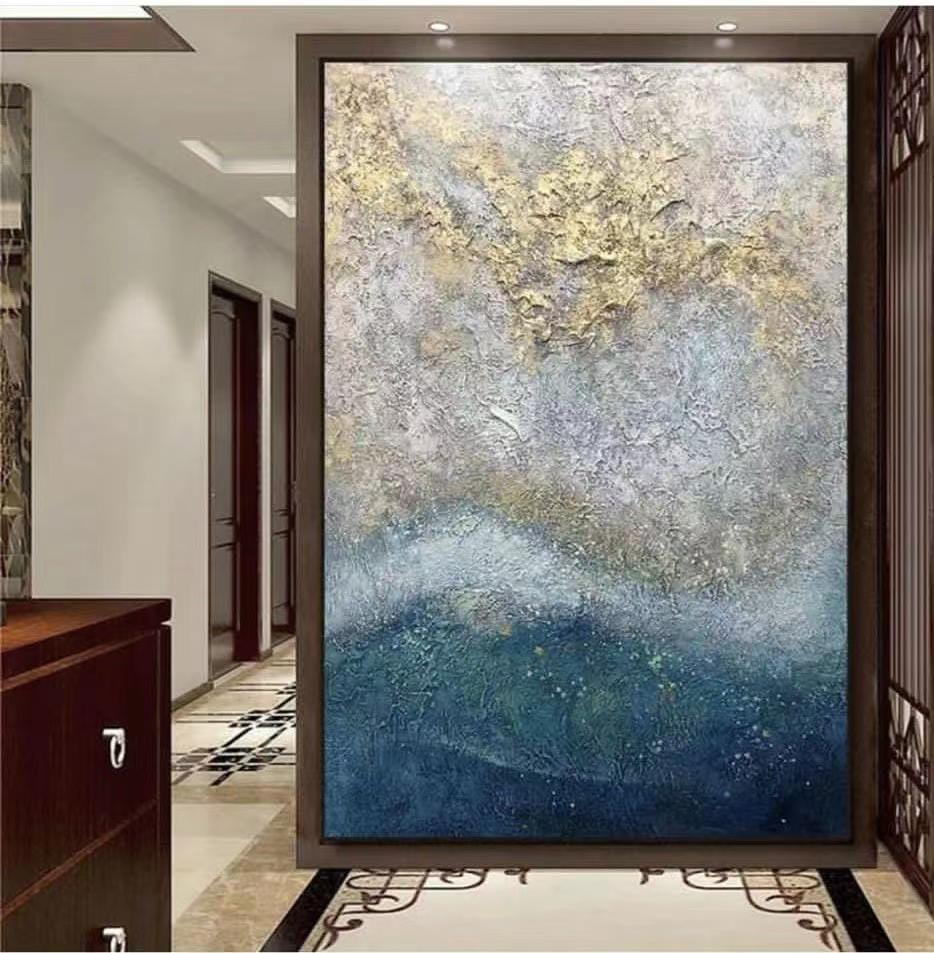 Handcrafted Abstract Painting Fine Art For Homedecor MA1357