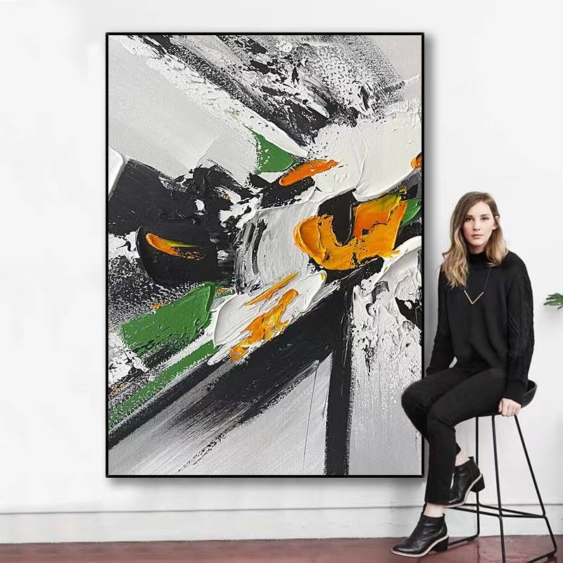 Handcrafted Abstract Painting Fine Art For Homedecor MA1389