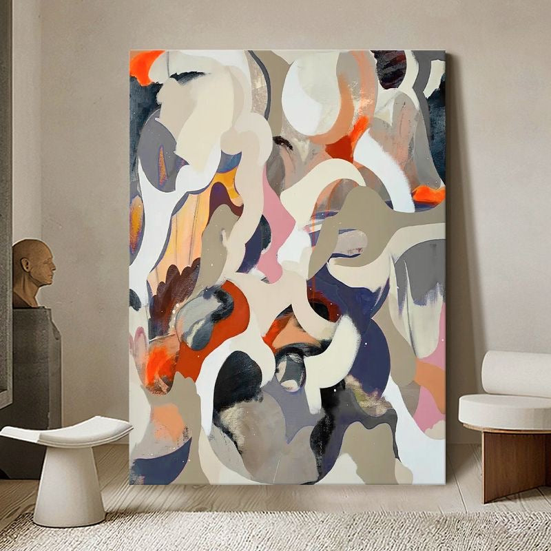 Handcrafted Abstract Painting Fine Art For Homedecor MA1390