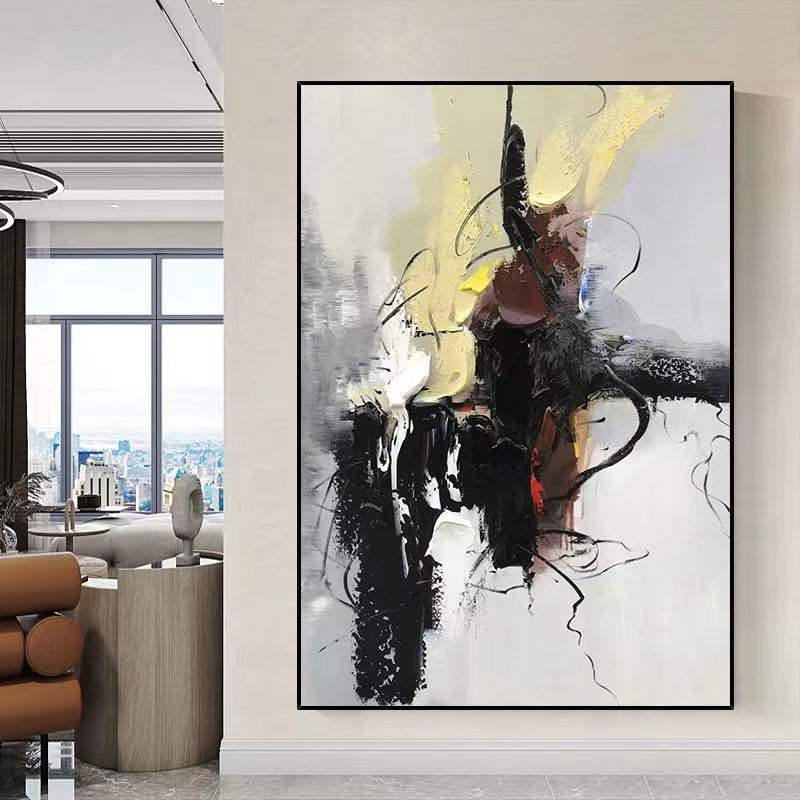 Handcrafted Abstract Painting Fine Art For Homedecor MA1397