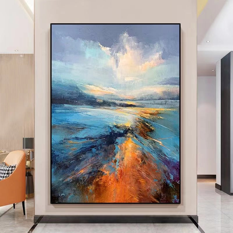Handcrafted Abstract Painting Fine Art For Homedecor MA1485