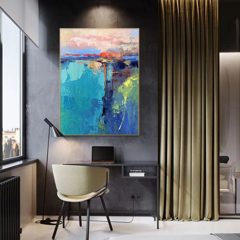 Handcrafted Abstract Painting Fine Art For Homedecor MA1499