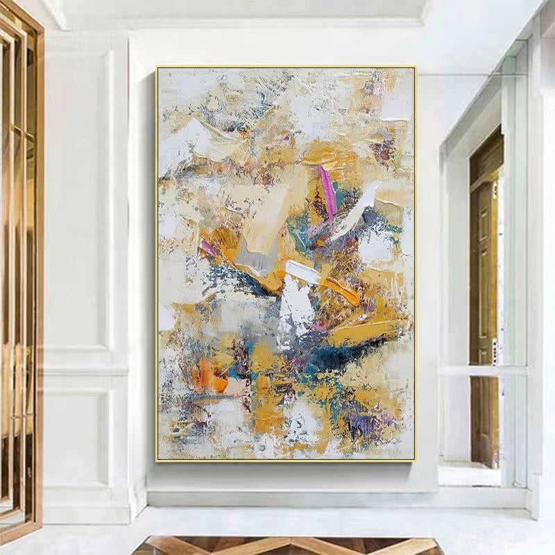 Handcrafted Abstract Painting Fine Art For Homedecor MA1501