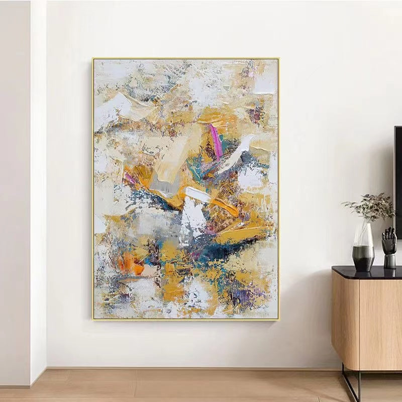 Handcrafted Abstract Painting Fine Art For Homedecor MA1501