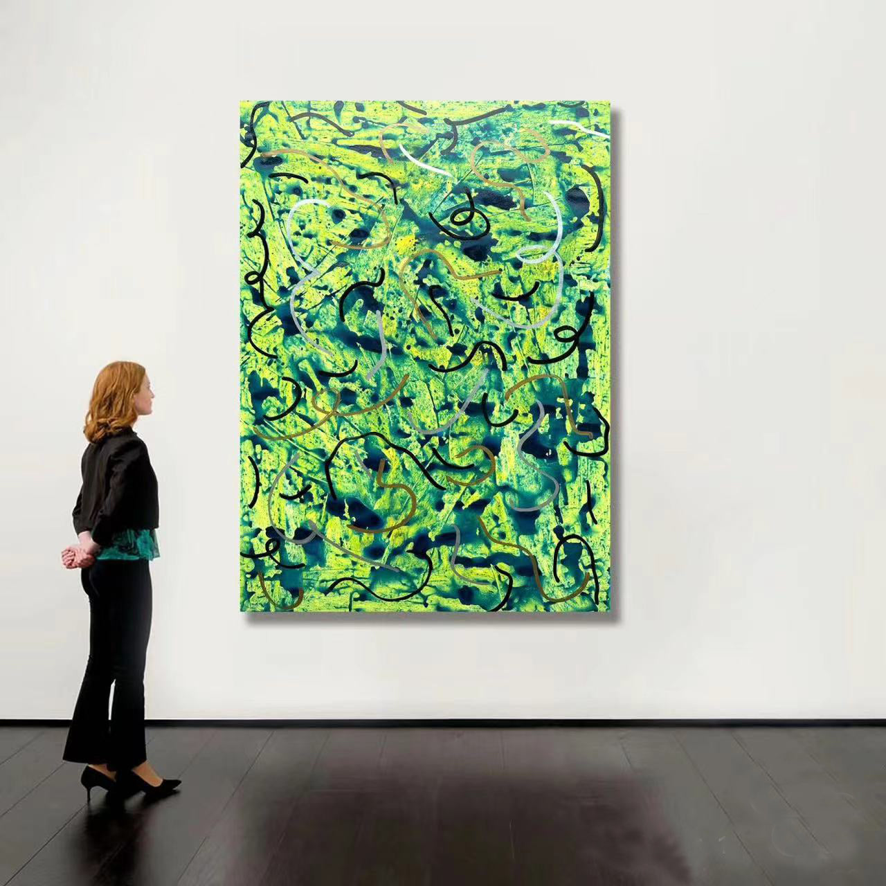 Handcrafted Abstract Painting Fine Art For Homedecor MA1525