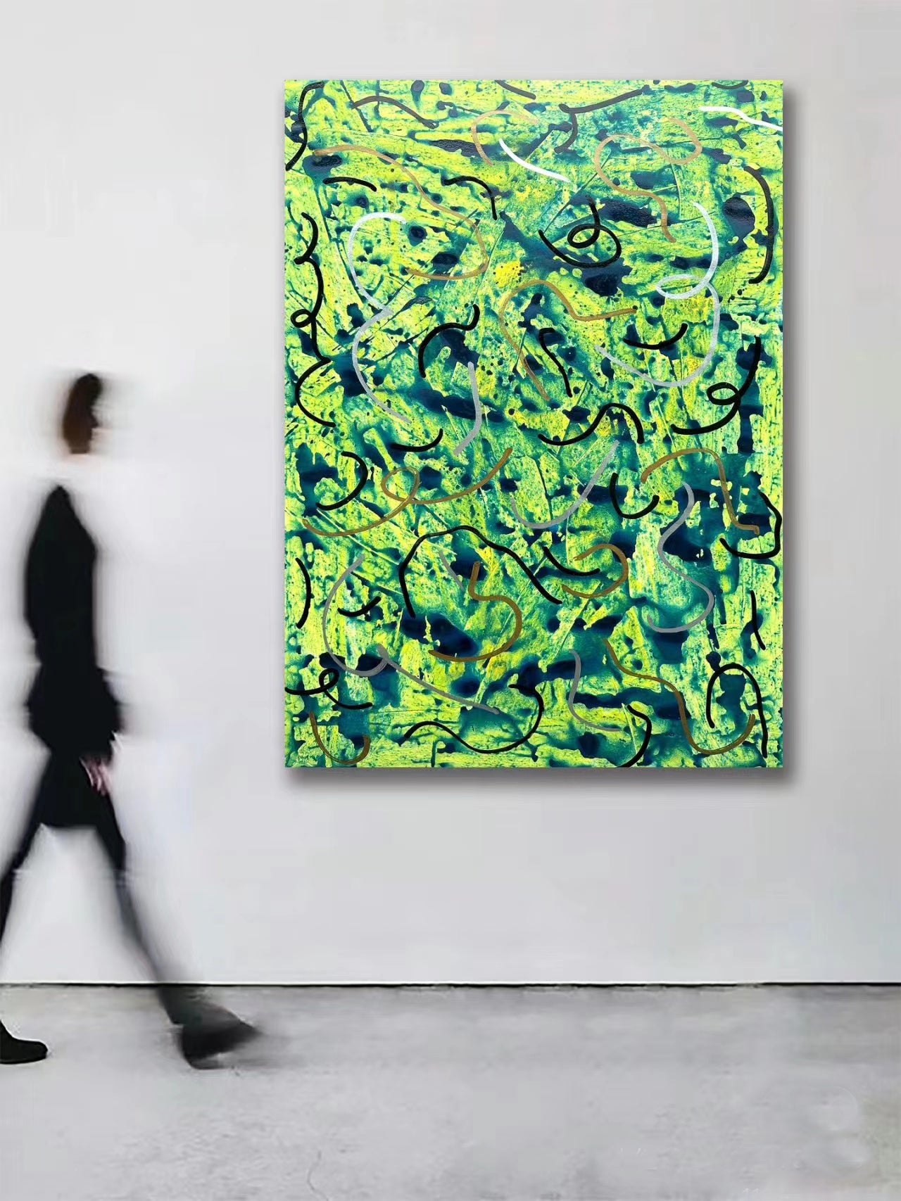 Handcrafted Abstract Painting Fine Art For Homedecor MA1525