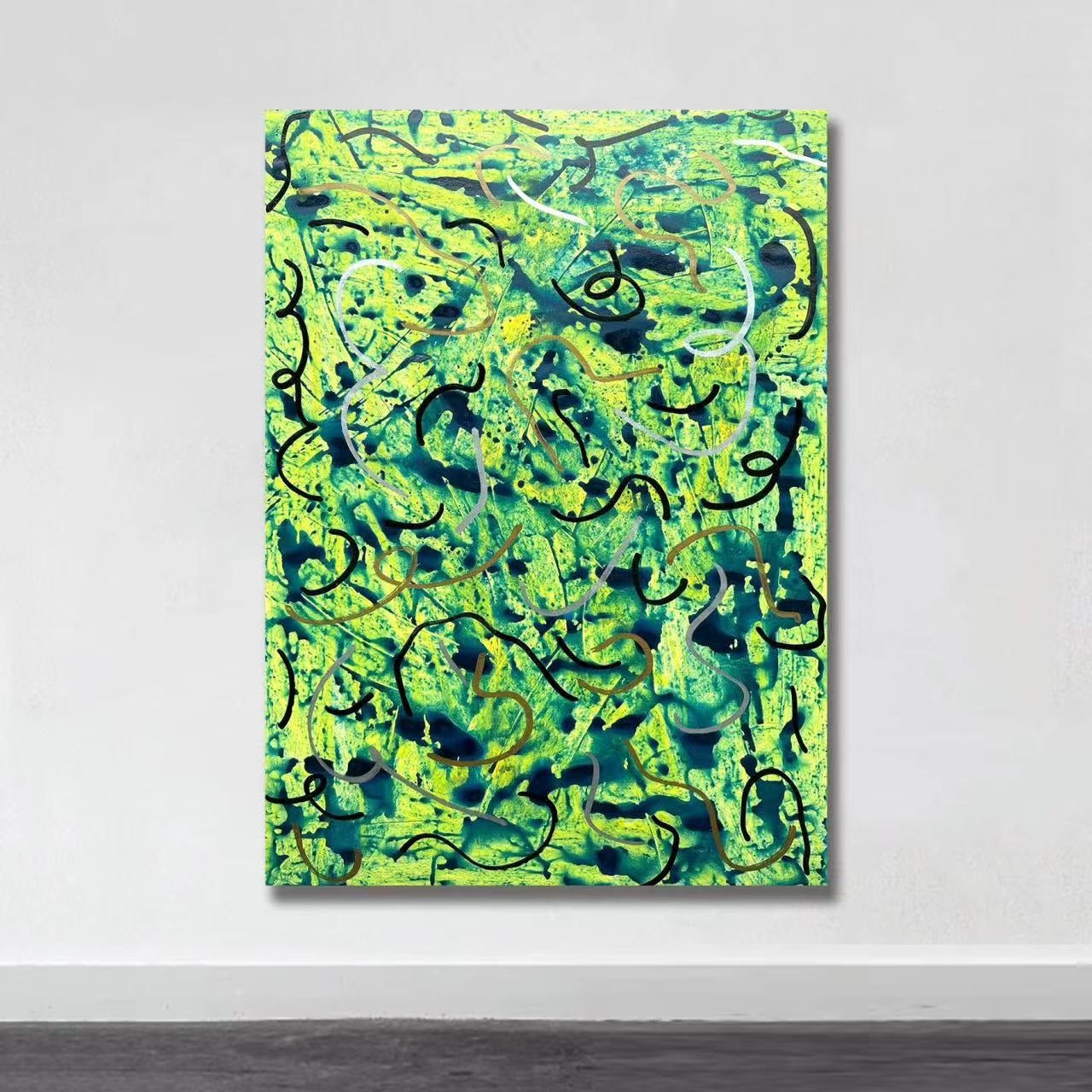 Handcrafted Abstract Painting Fine Art For Homedecor MA1525