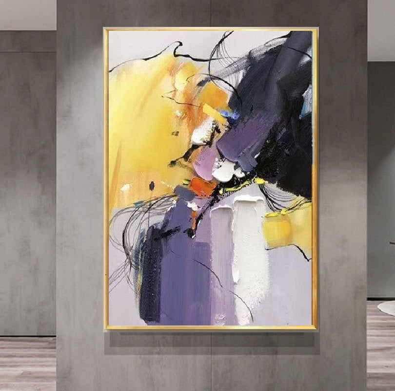 Handcrafted Abstract Painting Fine Art For Homedecor MA1555