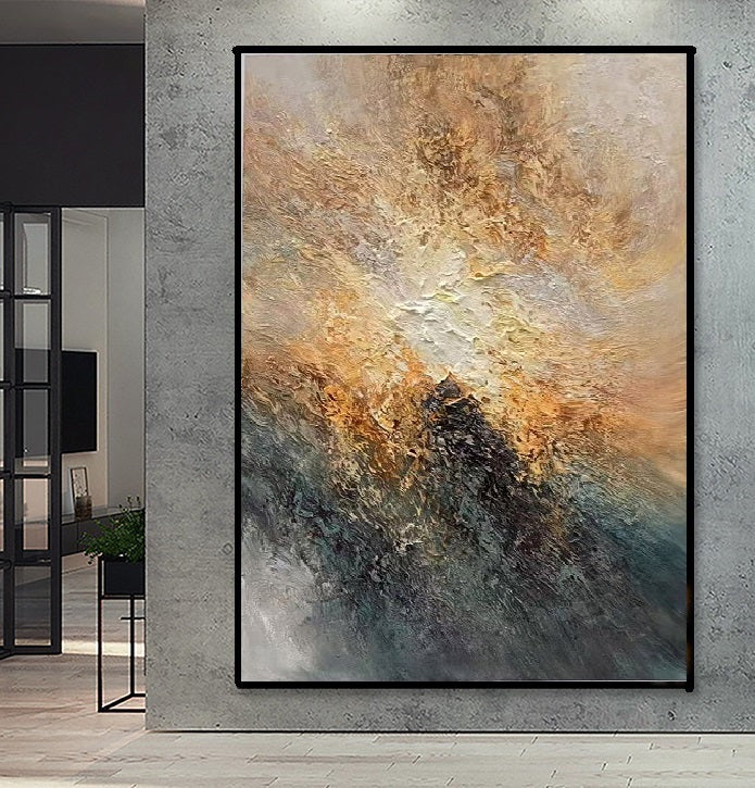 Handcrafted Abstract Painting Fine Art For Homedecor MA1579